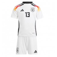 Nemecko Thomas Muller #13 Domáci Detský futbalový dres ME 2024 Krátky Rukáv (+ trenírky)